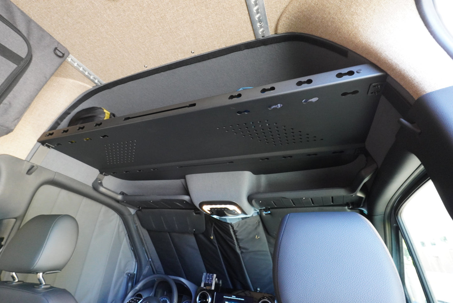 SPRINTER HEADLINER SHELF WITH L TRACK 2019+ - 4 Wheel Overland