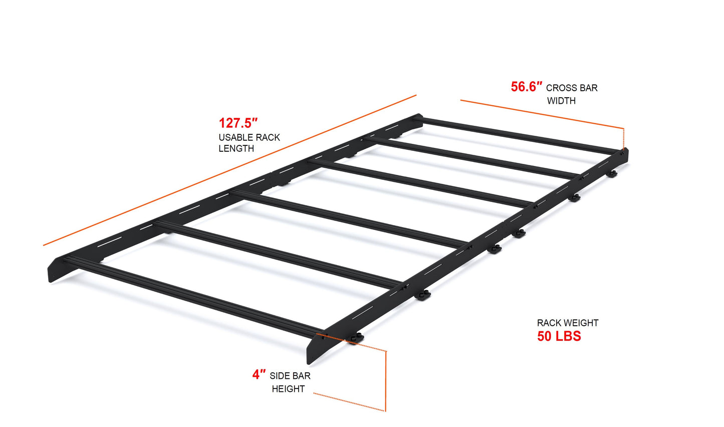 SPRINTER 144" LOW ROOF STEALTH ROOF RACK - 4 Wheel Overland