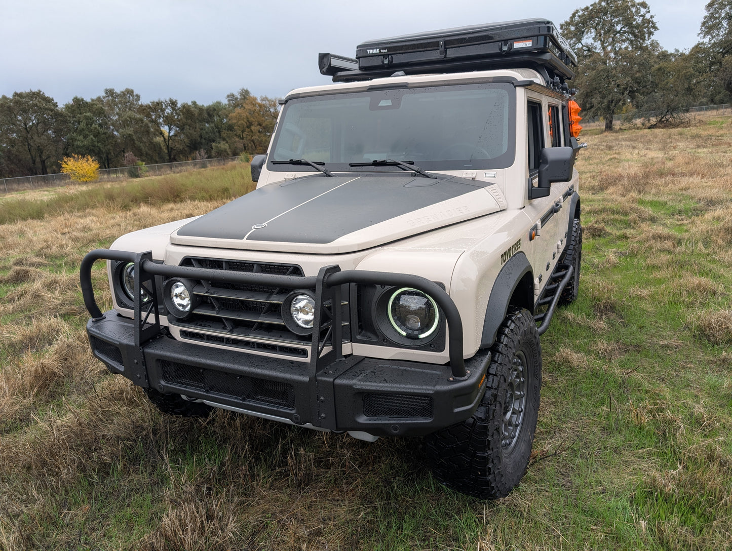 CAtuned Off-Road Ineos Grenadier Bull Bar for OEM Bumper - 4 Wheel Overland