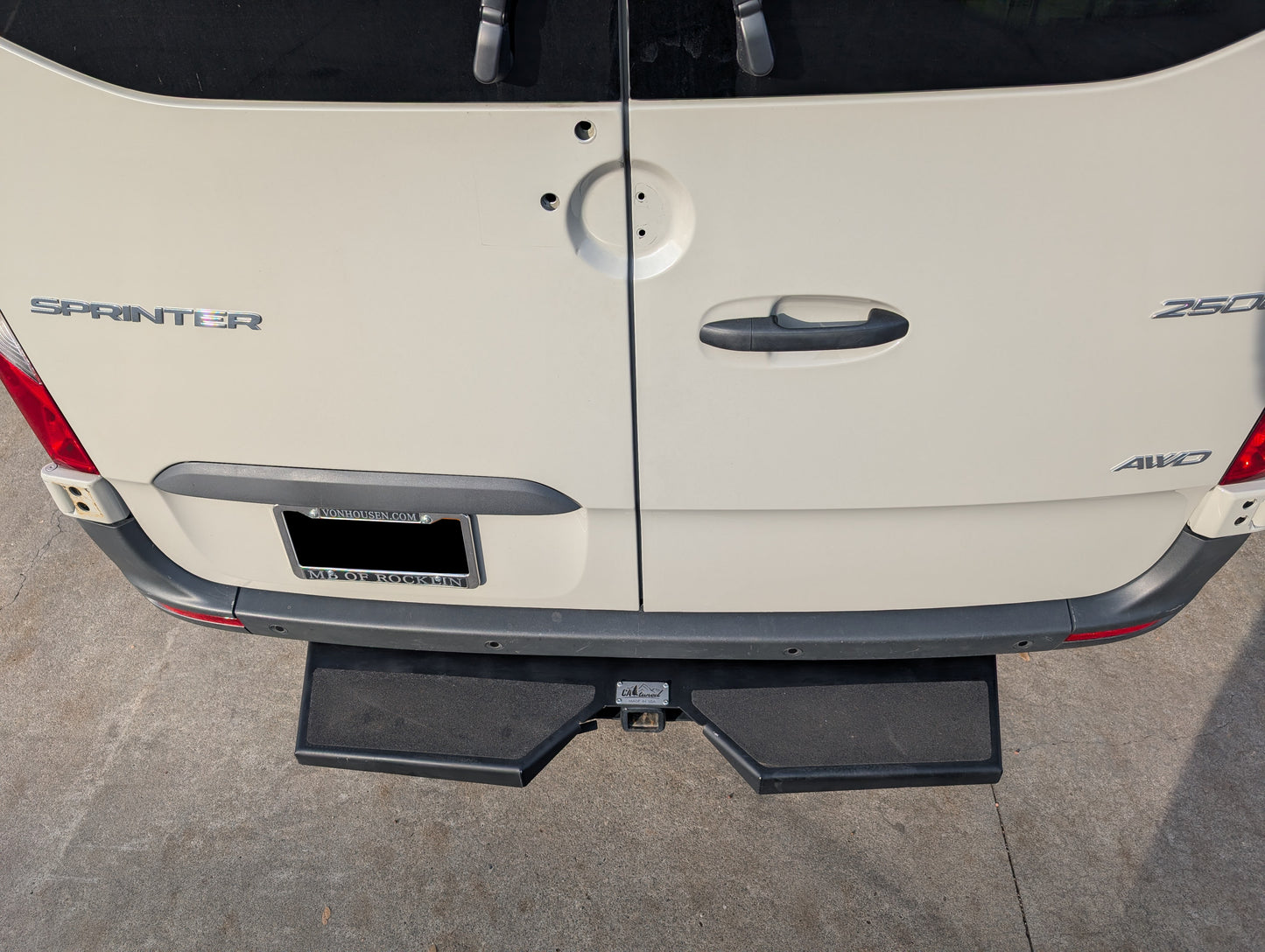 Mercedes Sprinter Rear XL Plateau Step - 4 Wheel Overland