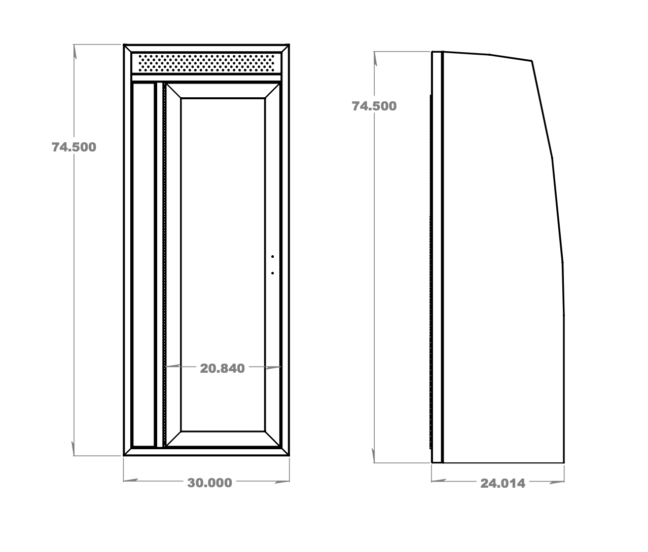 30" Shower - 4 Wheel Overland
