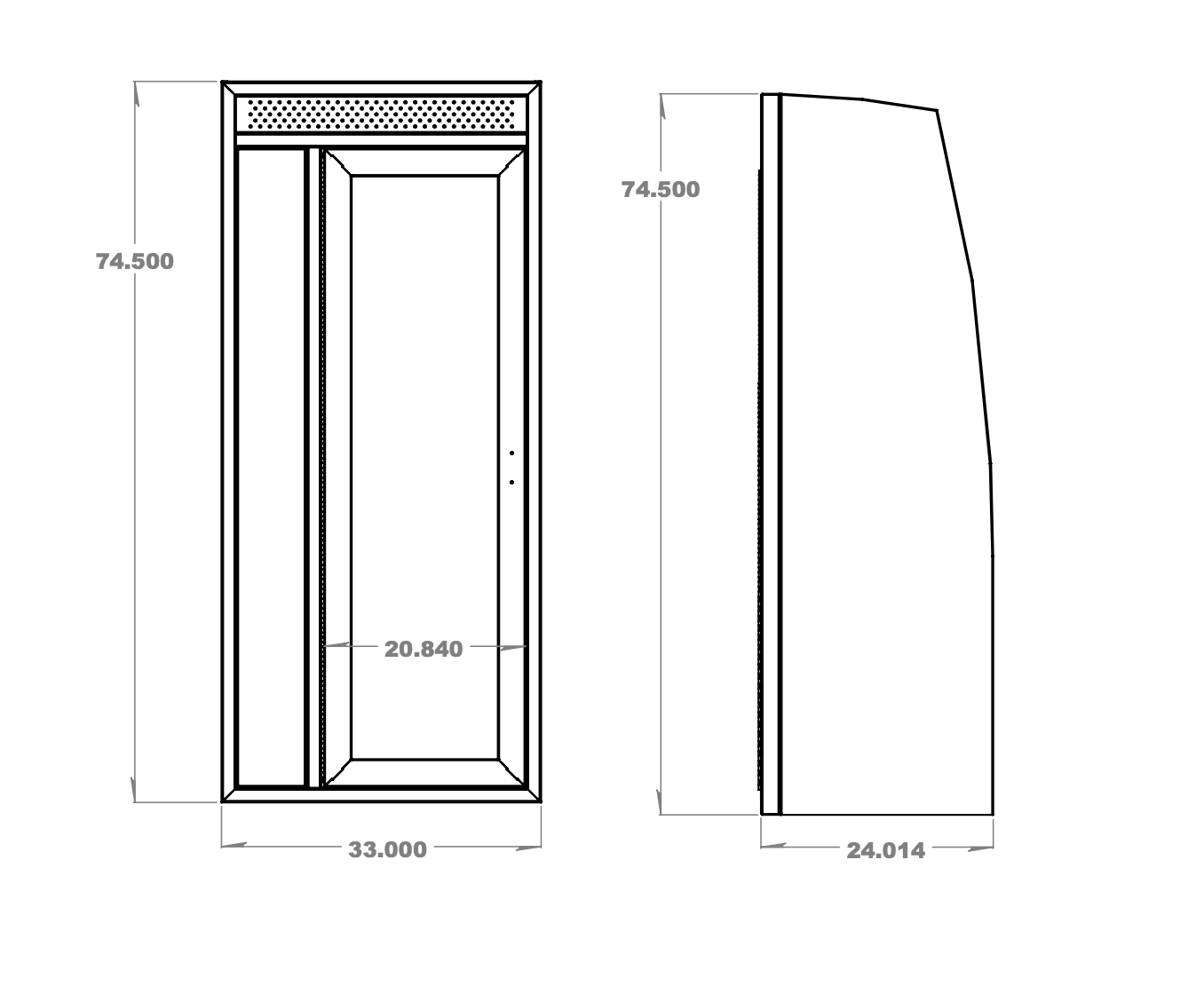 33" Shower - 4 Wheel Overland