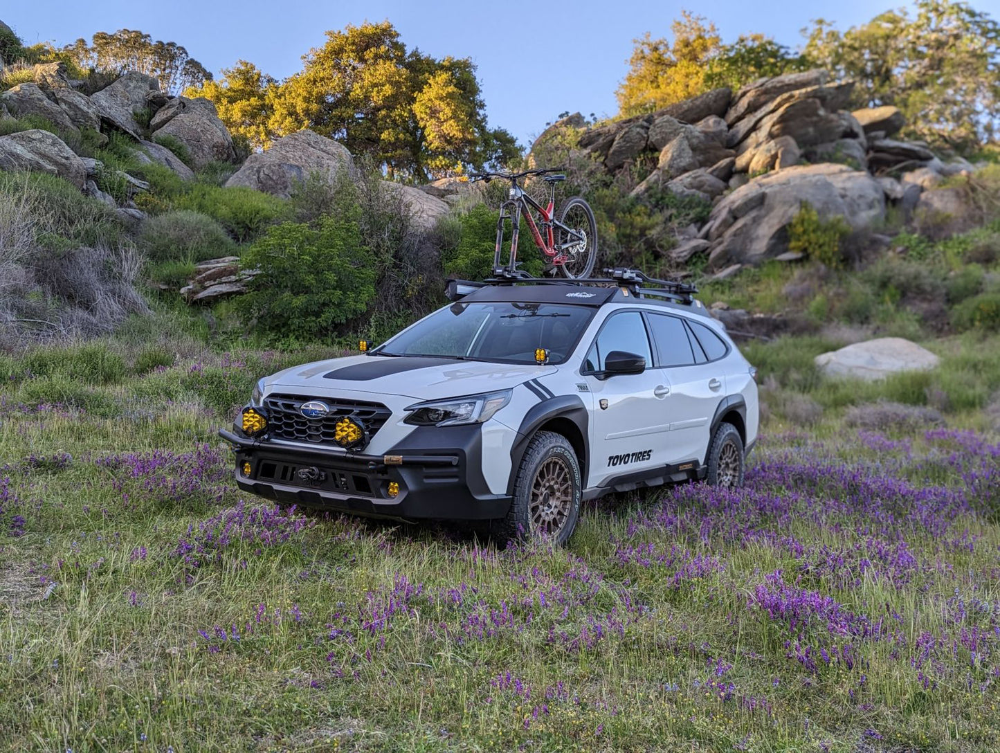 CAtuned Off-Road Subaru Outback Wilderness Front Hidden Winch Mount with Grill - 4 Wheel Overland