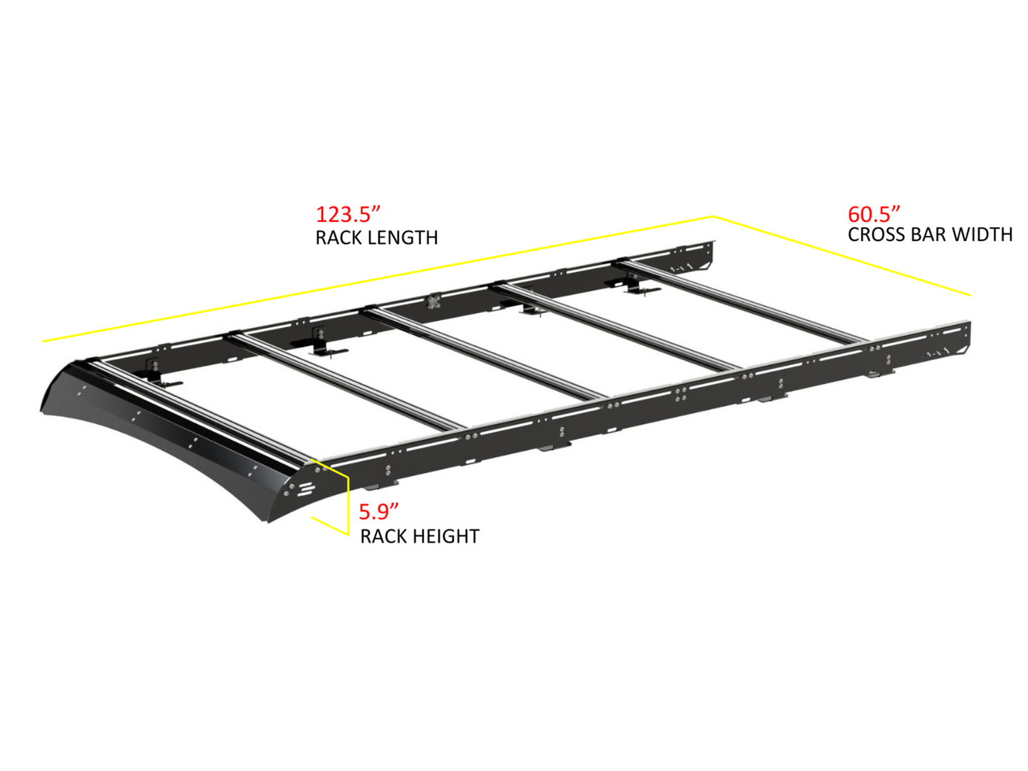 TRANSIT VAN 148" HIGH ROOF STRATA ROOF RACK - 4 Wheel Overland
