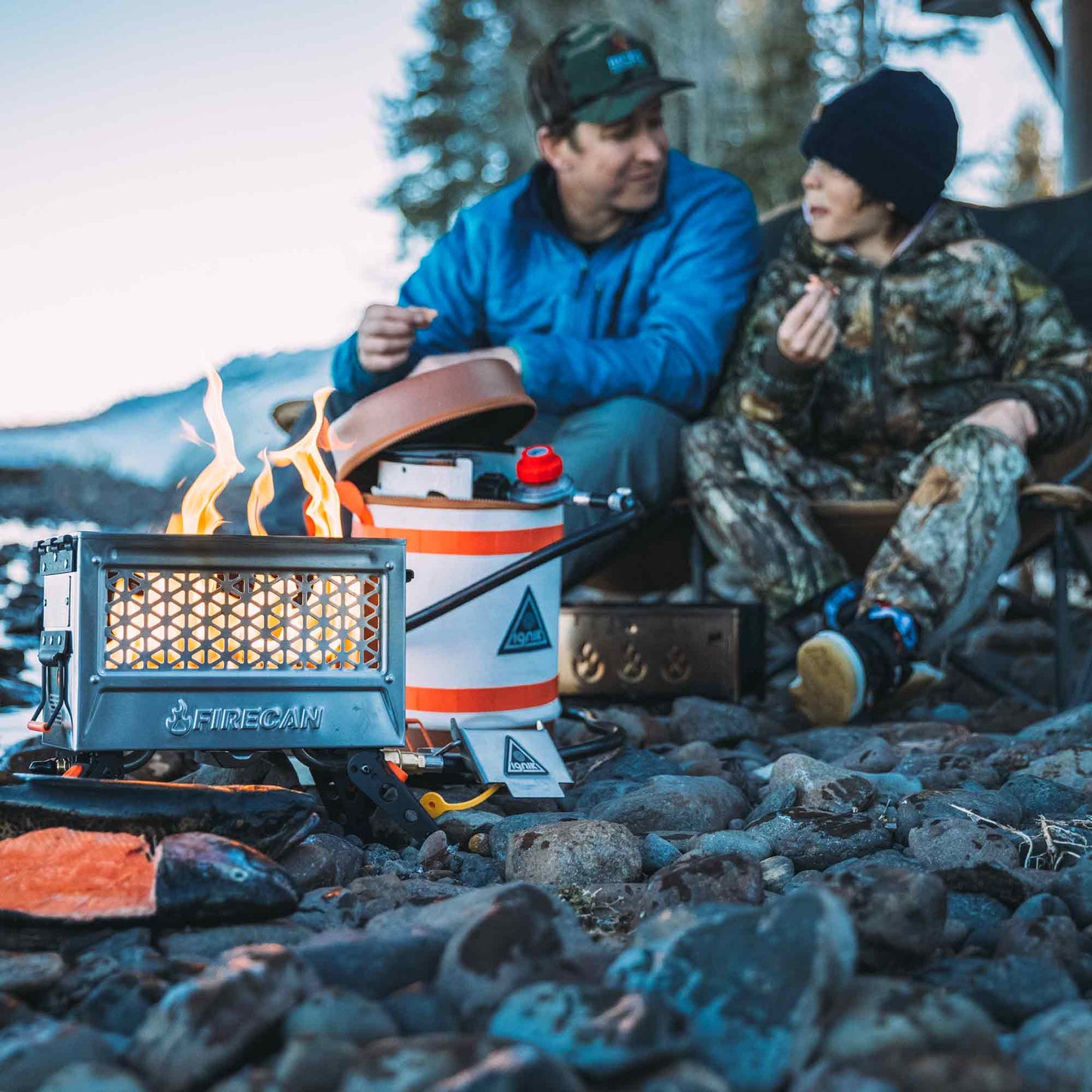 Ignik FireCan Deluxe Fire Pit - 4 Wheel Overland