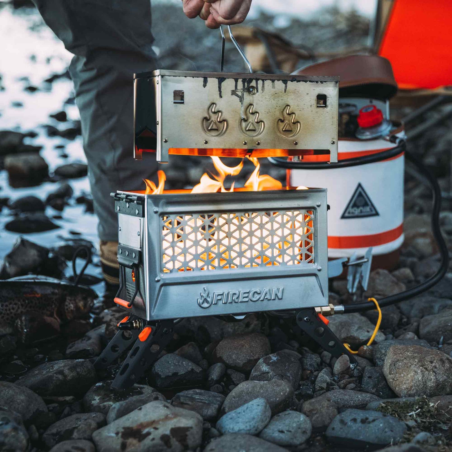 Ignik FireCan Deluxe Fire Pit - 4 Wheel Overland