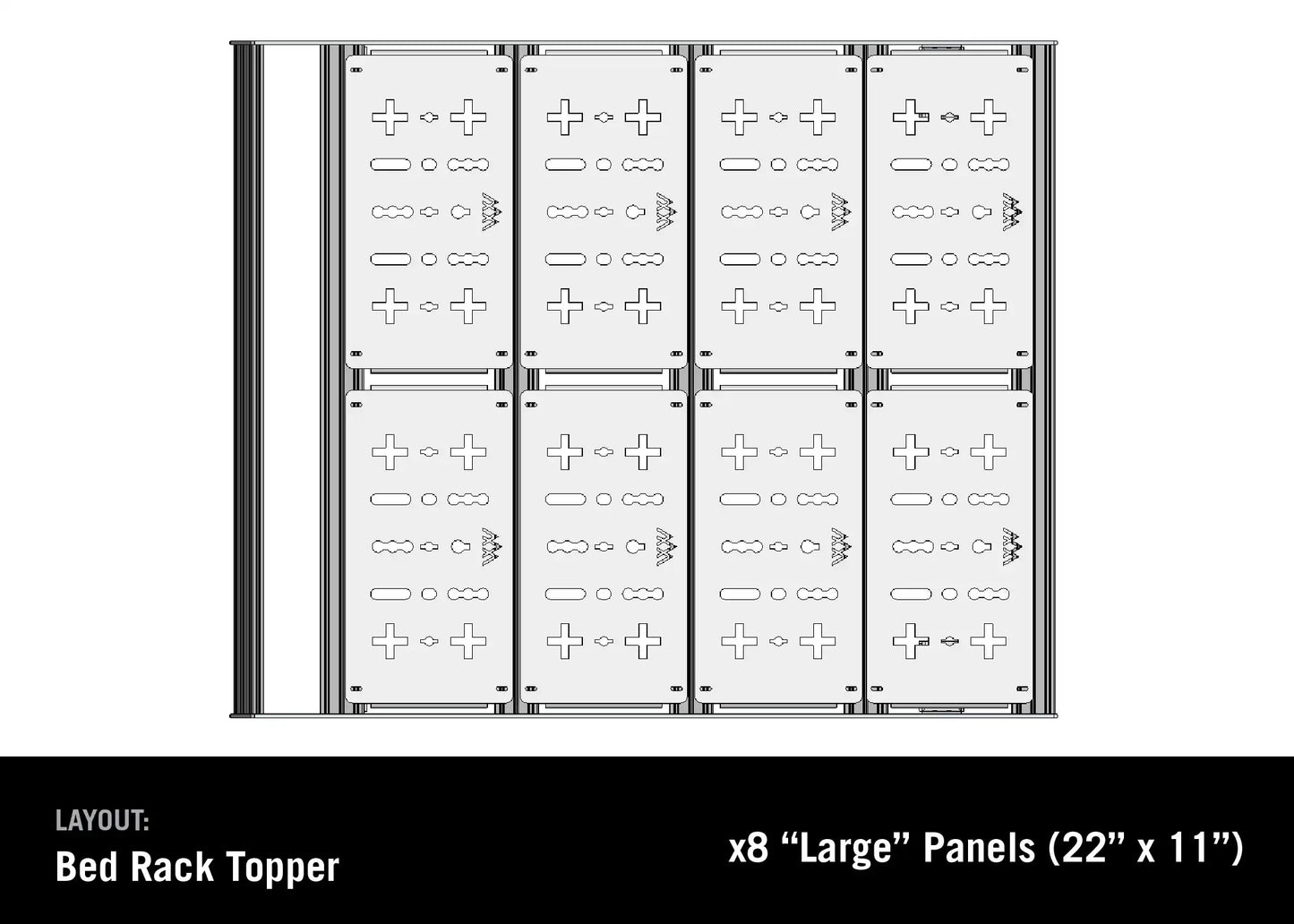 Jeep Gladiator Bed Rack - DRIFTR Topper (Add-on) - 4 Wheel Overland