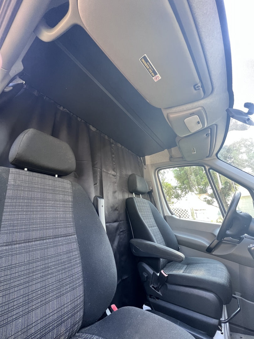 SPRINTER HEADLINER SHELF INCLUDES CURTAIN ROD AND LINER 2007-2018 - 4 Wheel Overland