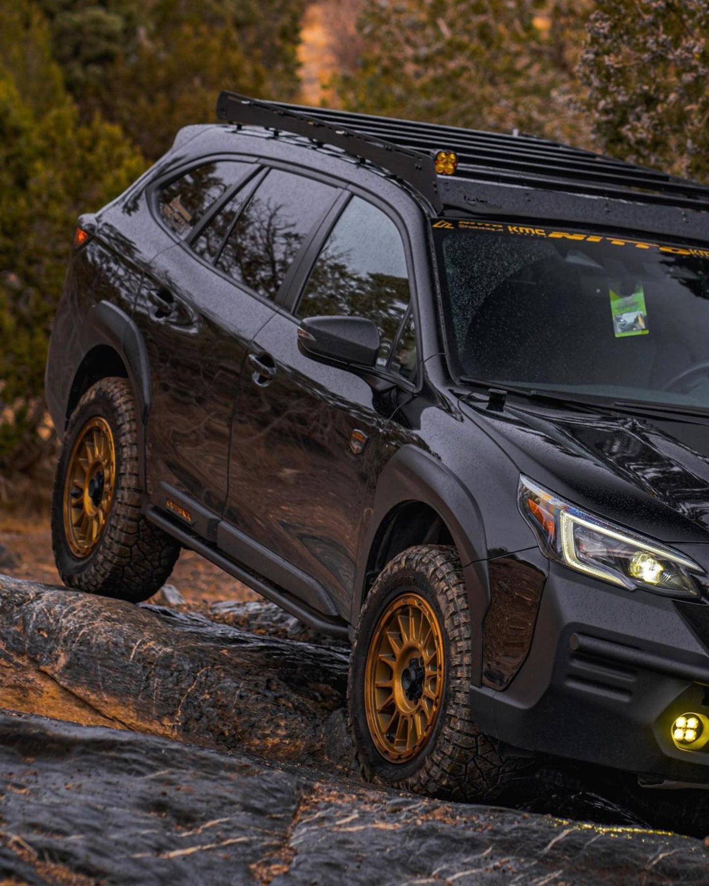 CAtuned  Off-Road 2022+ Subaru Outback Rock Sliders - 4 Wheel Overland