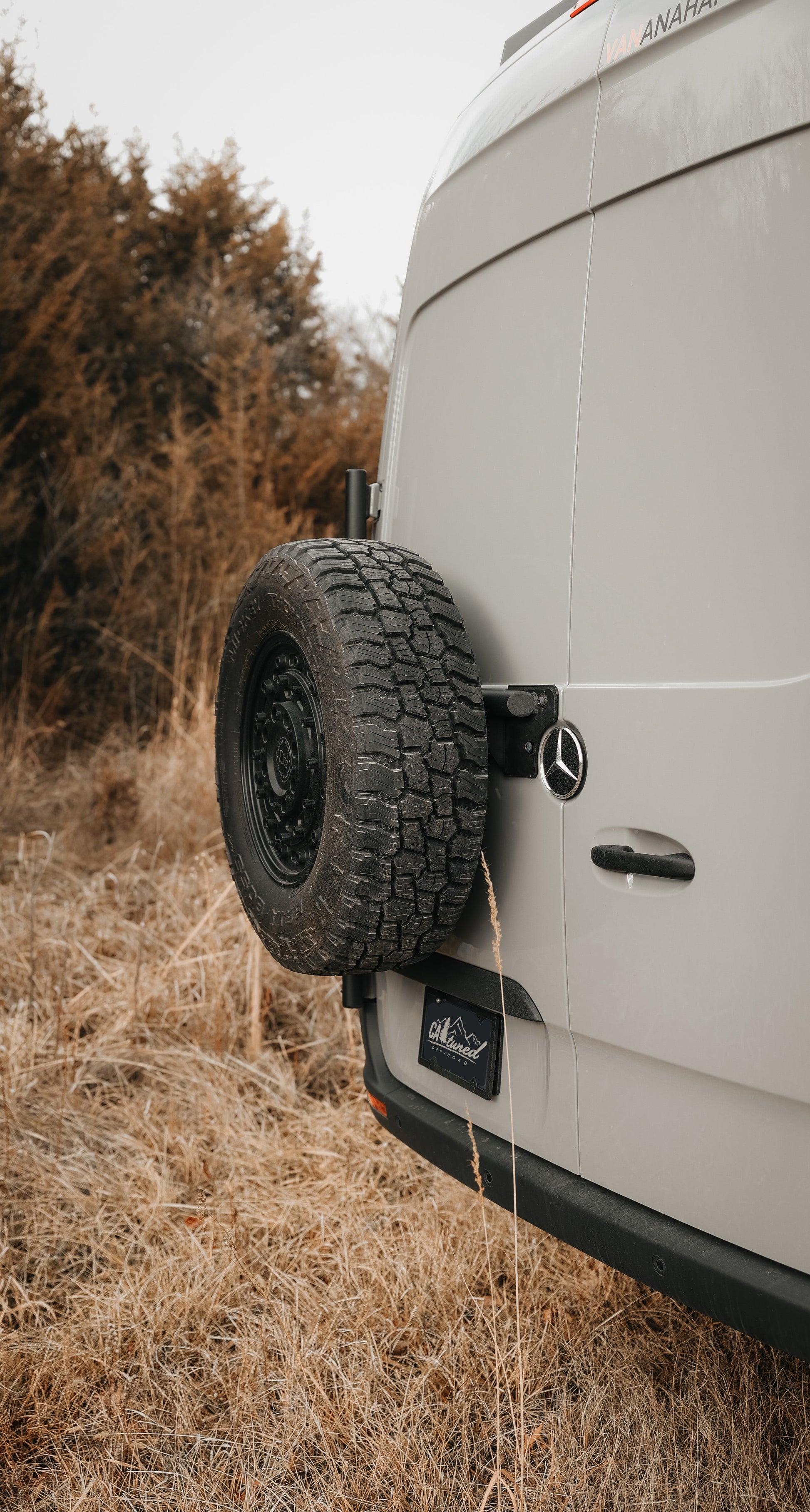 CAtuned Off-Road 2019+ Sprinter Tire Carrier - 4 Wheel Overland