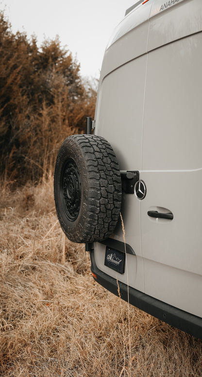CAtuned Off-Road 2019+ Sprinter Tire Carrier - 4 Wheel Overland