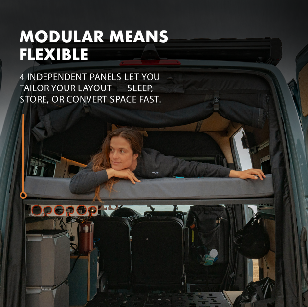 SPRINTER VAN PLATFORM 4-PANEL ALL ALUMINUM BED SYSTEM