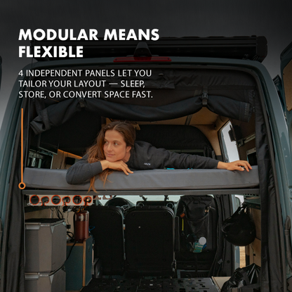 SPRINTER VAN PLATFORM 4-PANEL ALL ALUMINUM BED SYSTEM