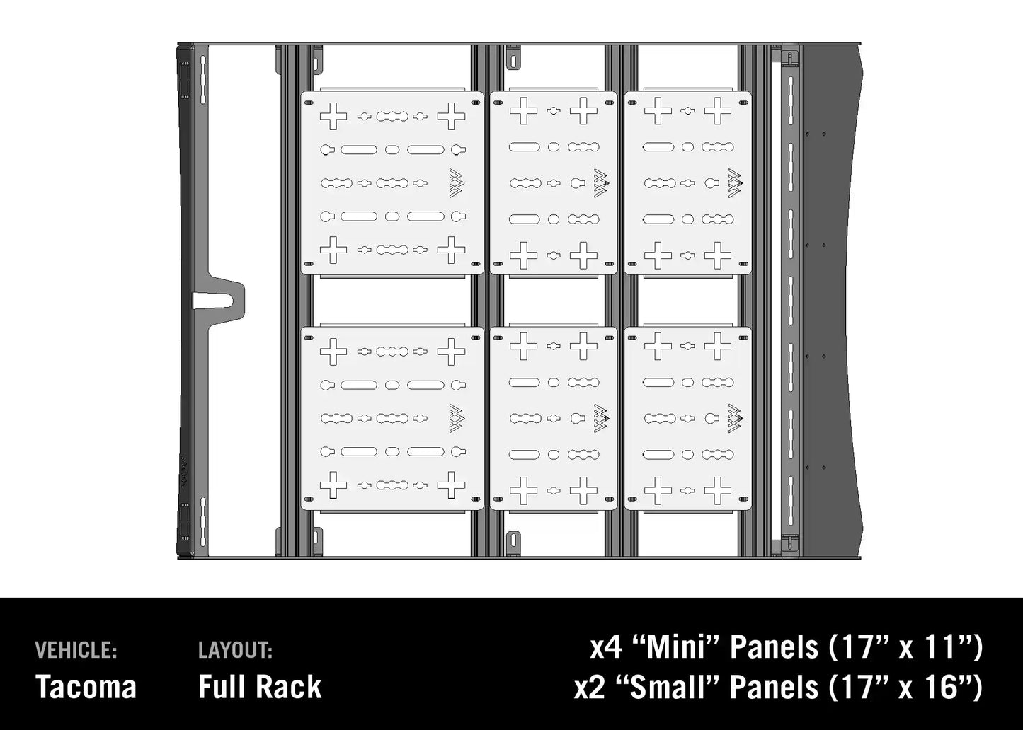 DRIFTR Toyota Tacoma Roof Rack (2005-2023) - 4 Wheel Overland