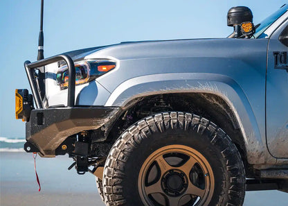 Hi-Lite Overland Toyota Tacoma Front Bumper 3rd Gen (2016-2023) [Bull Bar] - 4 Wheel Overland