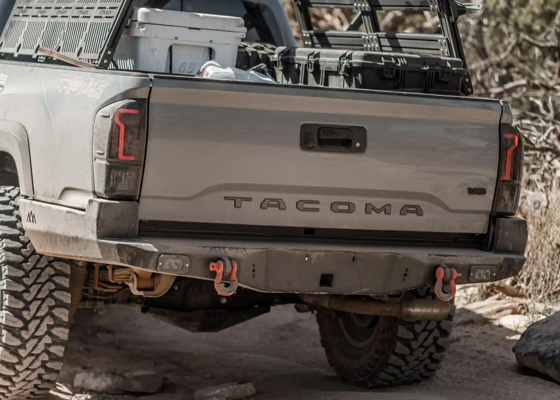 Hi-Lite Overland Toyota Tacoma Rear Bumper 3rd Gen (2016-2023) - 4 Wheel Overland