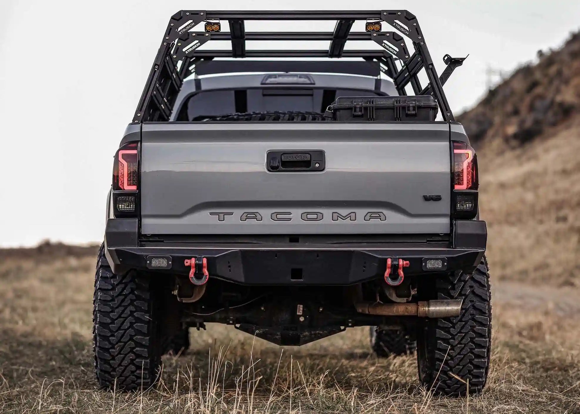 Hi-Lite Overland Toyota Tacoma Rear Bumper 3rd Gen (2016-2023) - 4 Wheel Overland