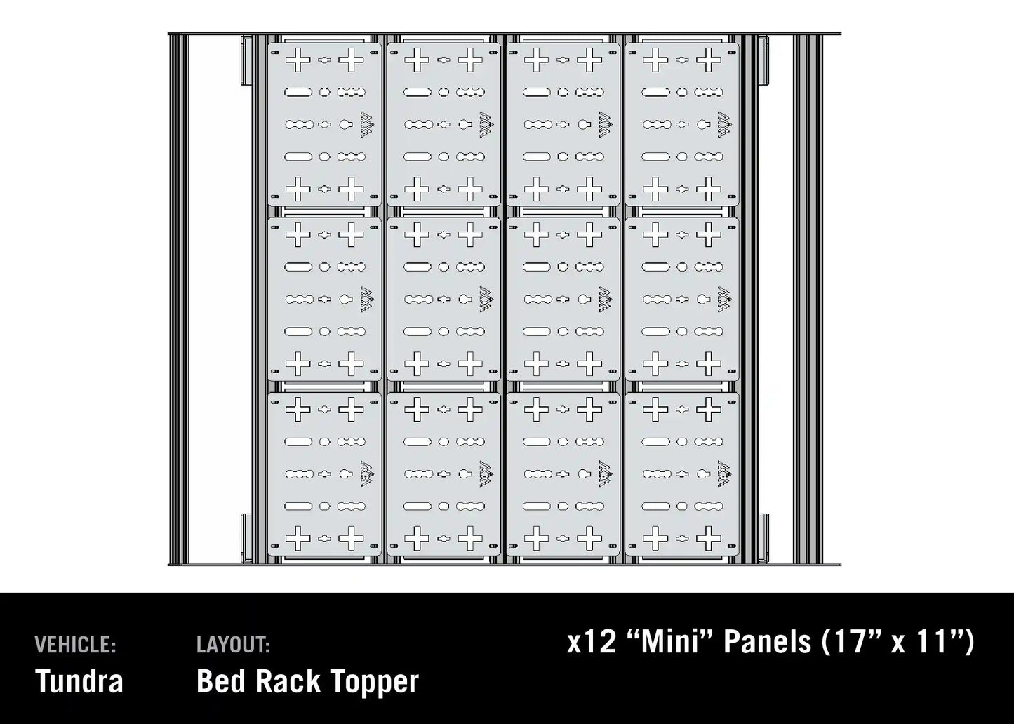 Toyota Tundra Bed Rack - DRIFTR Topper Add-on - 4 Wheel Overland