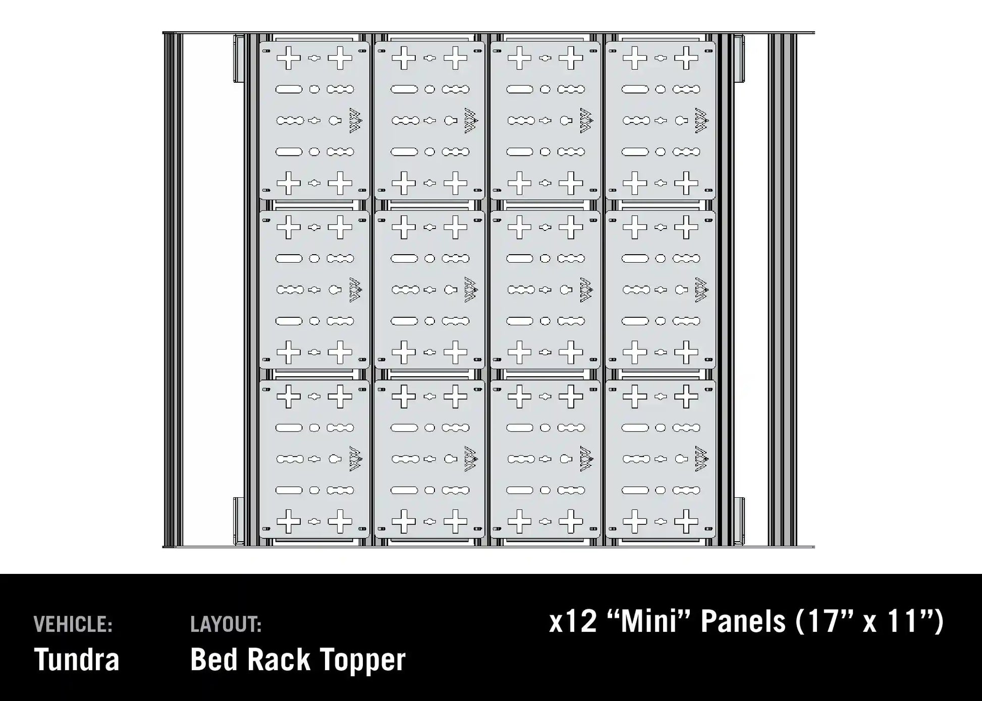 Toyota Tundra Bed Rack - DRIFTR Topper Add-on - 4 Wheel Overland