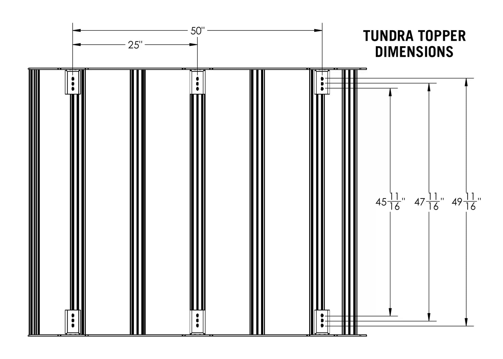 Toyota Tundra Bed Rack - DRIFTR Topper Add-on - 4 Wheel Overland