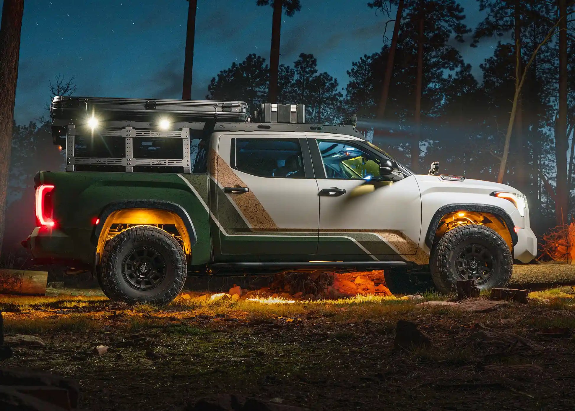 Toyota Tundra Bed Rack - DRIFTR Topper Add-on - 4 Wheel Overland