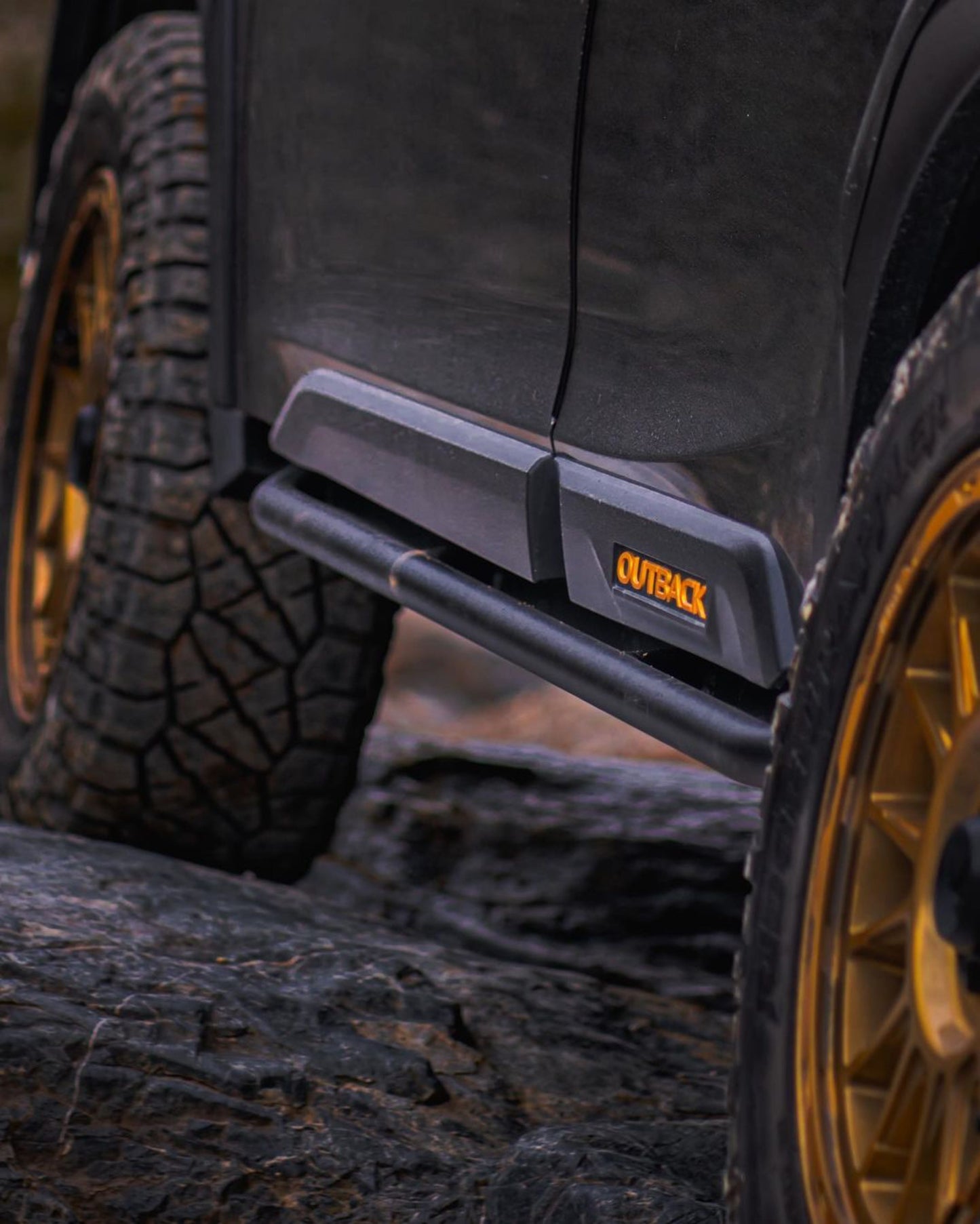 CAtuned  Off-Road 2022+ Subaru Outback Rock Sliders - 4 Wheel Overland