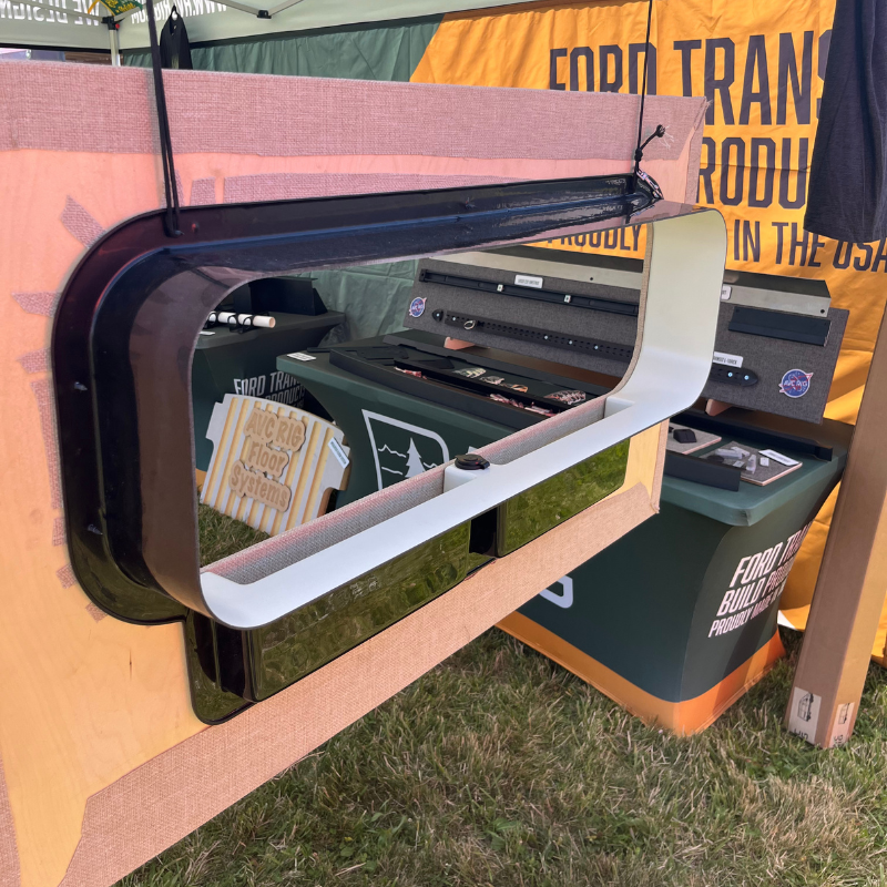 Mercedes Sprinter 10x33 Bunk Window Trim Ring with Storage Cubbies - 4 Wheel Overland