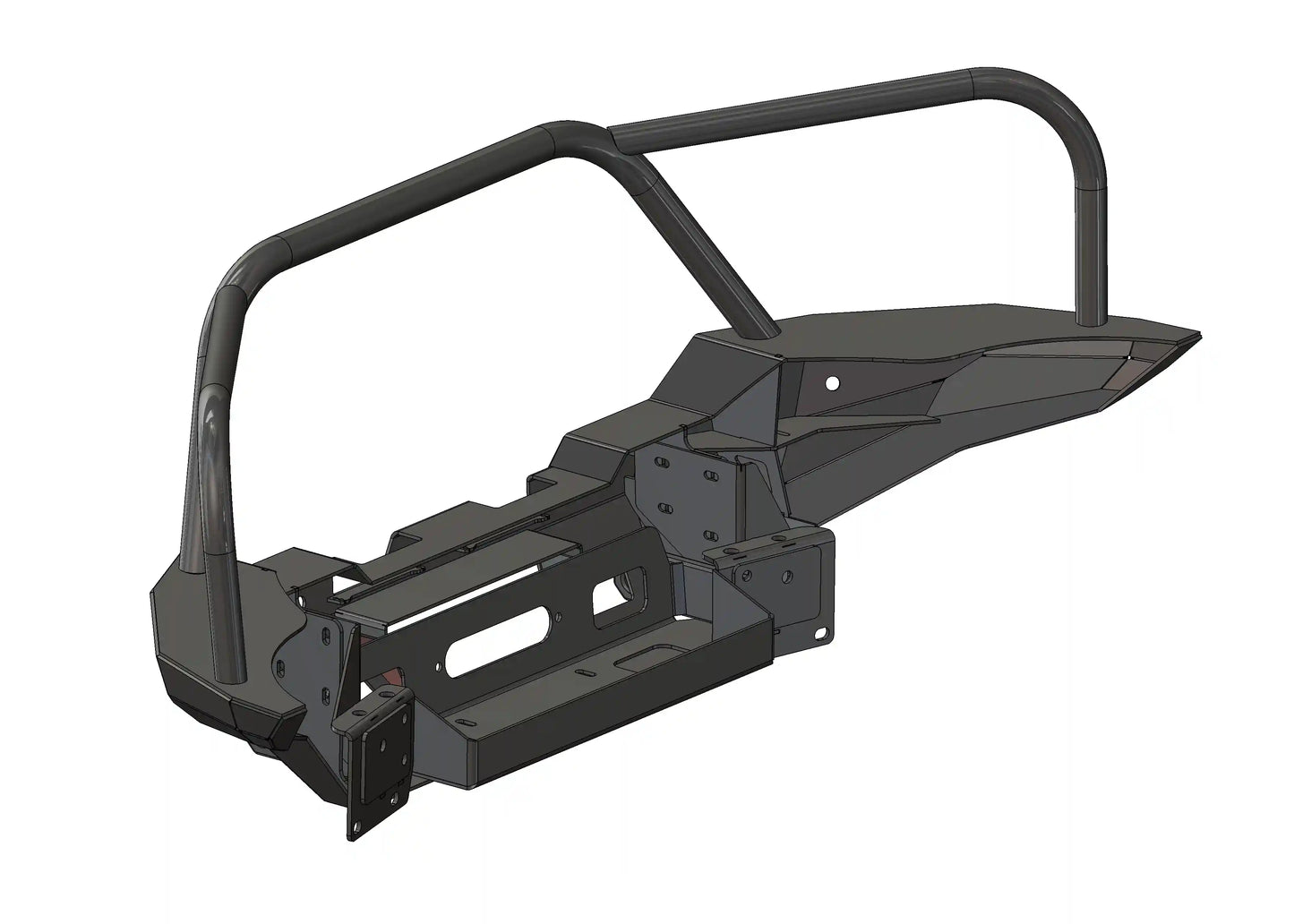Hi-Lite Overland Toyota Tacoma Front Bumper 4th Gen (2024-2026) [Bull Bar] - 4 Wheel Overland