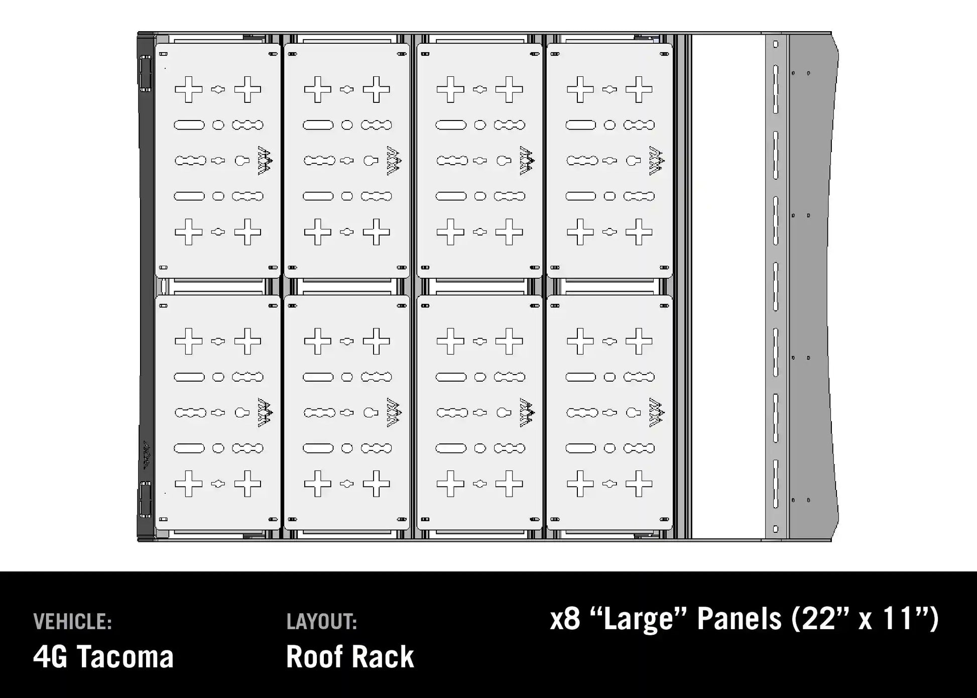 DRIFTR Toyota Tacoma Roof Rack (2024-2026) - 4 Wheel Overland
