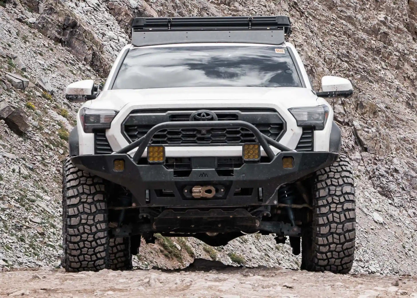 Hi-Lite Overland Toyota Tacoma Front Bumper 4th Gen (2024-2026) [Prerunner Bull Bar] - 4 Wheel Overland