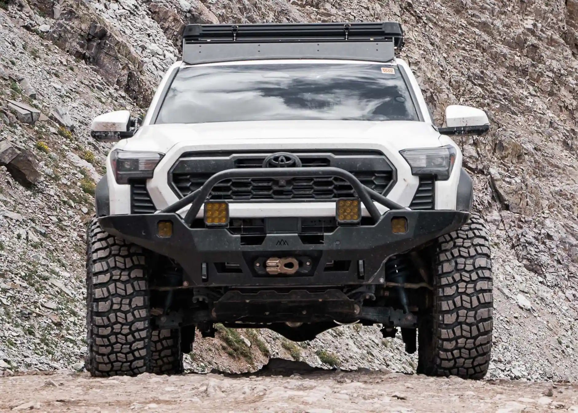 Hi-Lite Overland Toyota Tacoma Front Bumper 4th Gen (2024-2026) [Prerunner Bull Bar] - 4 Wheel Overland