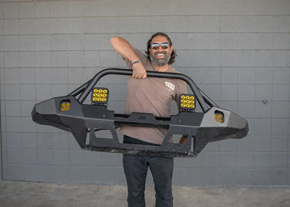Hi-Lite Overland Toyota Tacoma Front Bumper 4th Gen (2024-2026) [Prerunner Bull Bar] - 4 Wheel Overland