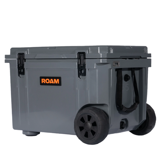 55QT Rolling Rugged Cooler - 4 Wheel Overland