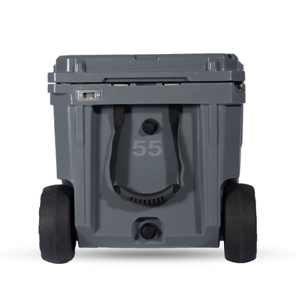 55QT Rolling Rugged Cooler - 4 Wheel Overland