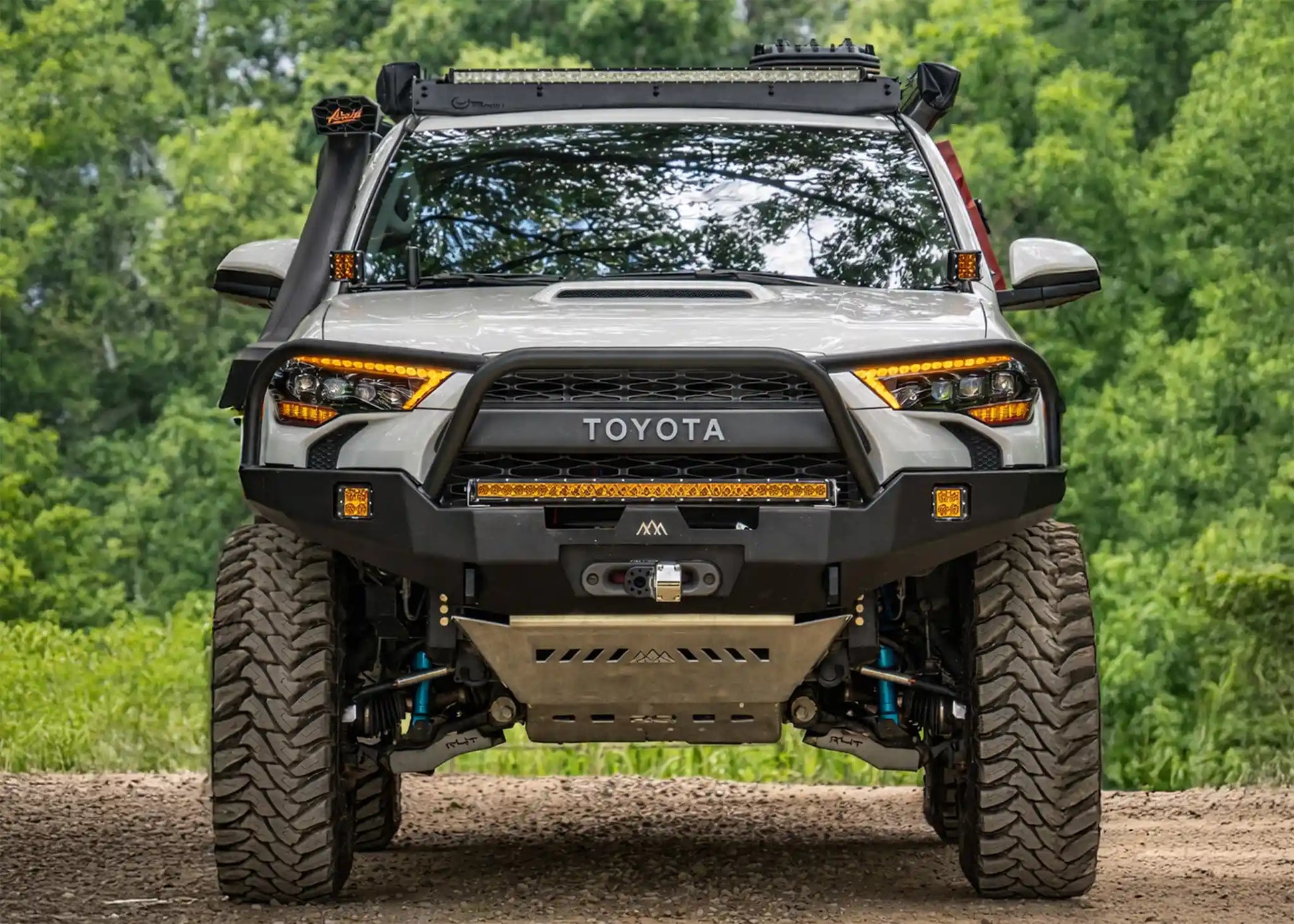 Hi-Lite Overland Toyota 4Runner Front Bumper 5th Gen (2010-2024) [Bull Bar] - 4 Wheel Overland