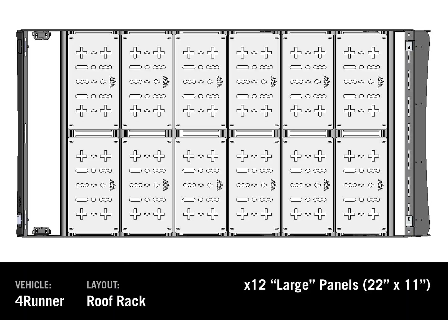 DRIFTR Toyota 5th Gen 4Runner Roof Rack (2010-2024) - 4 Wheel Overland