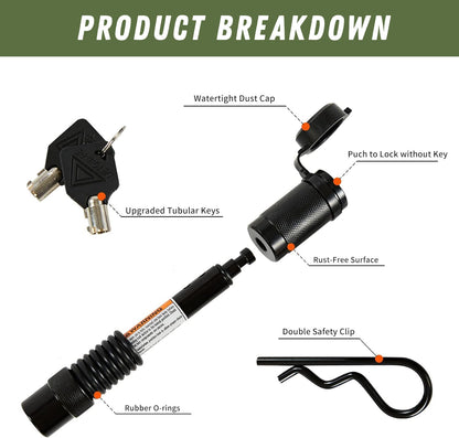 CAtuned Off-Road Hitch Lock Pin - 4 Wheel Overland