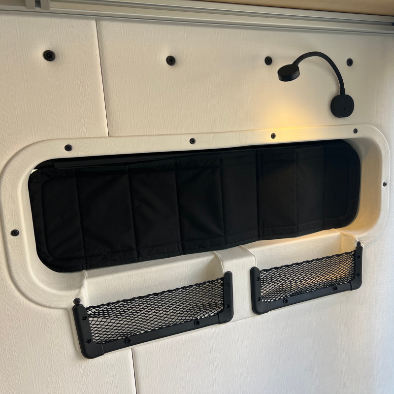 Mercedes Sprinter 10x33 Bunk Window Trim Ring with Storage Cubbies - 4 Wheel Overland