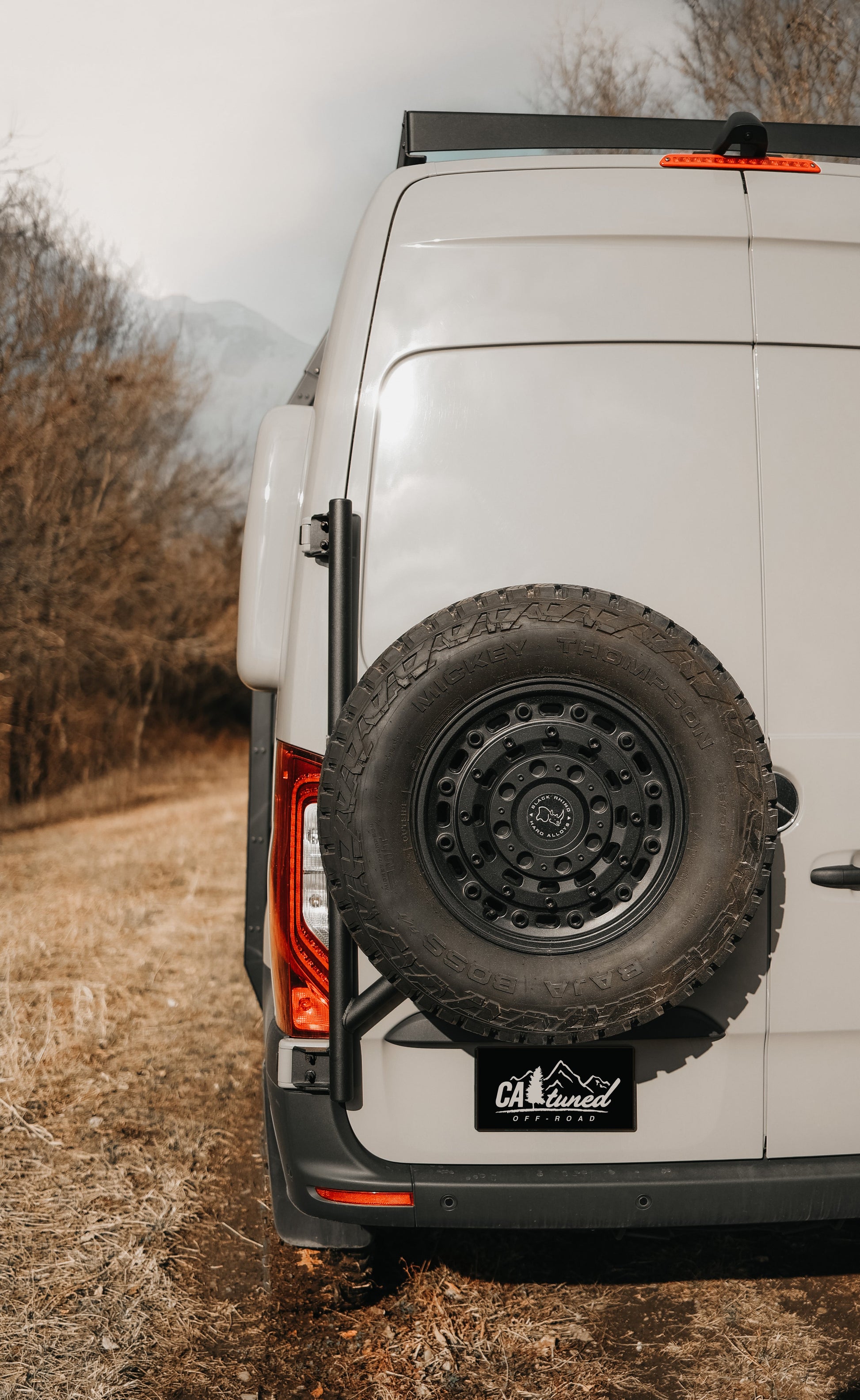 CAtuned Off-Road 2019+ Sprinter Tire Carrier - 4 Wheel Overland