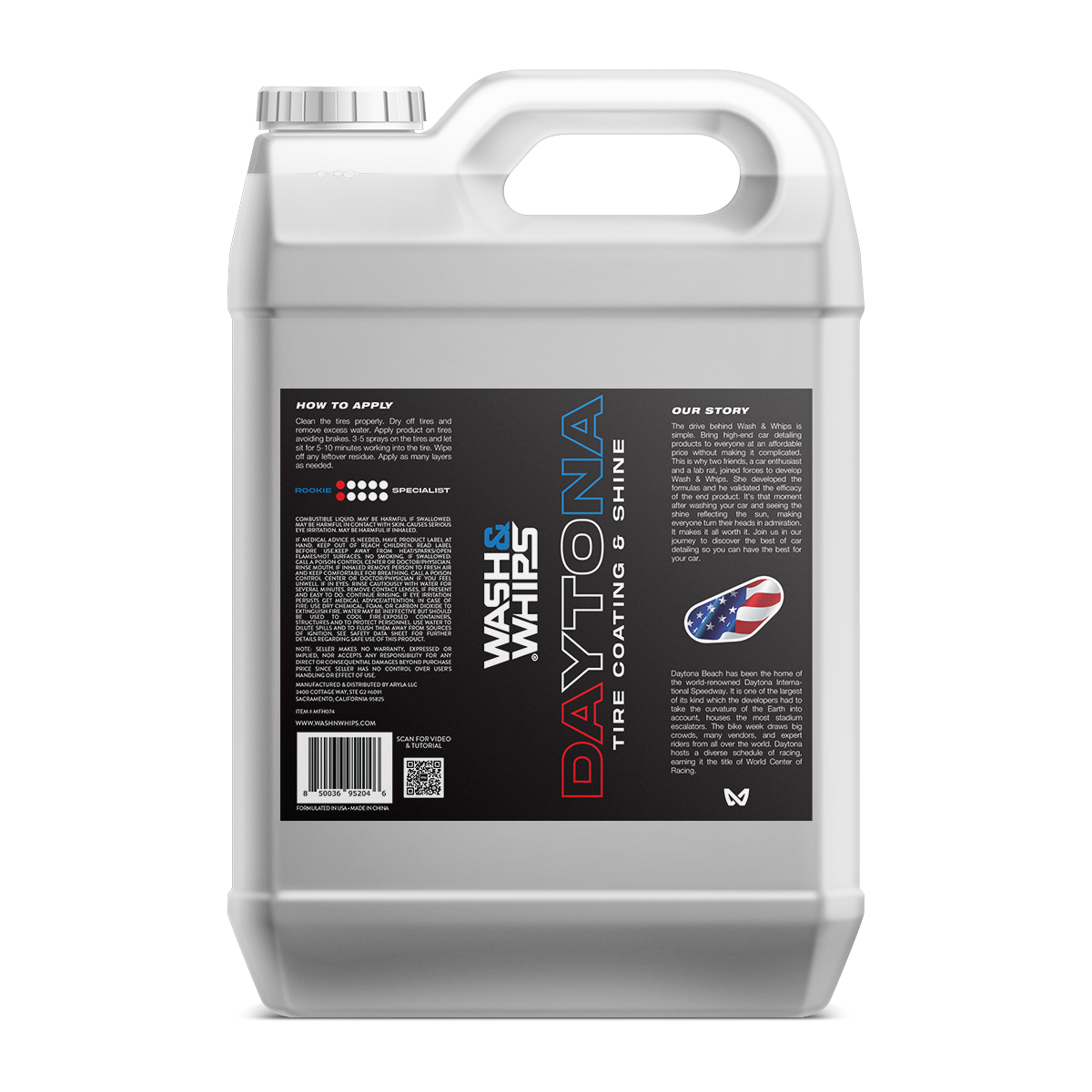 WASH&WHIPS Daytona Tire Coating & Shine - 4 Wheel Overland