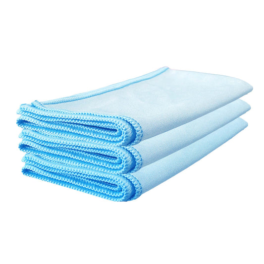 WASH&WHIPS Wipe Once Microfiber Glass Cleaning Cloth Pro - 3 Pack - 4 Wheel Overland