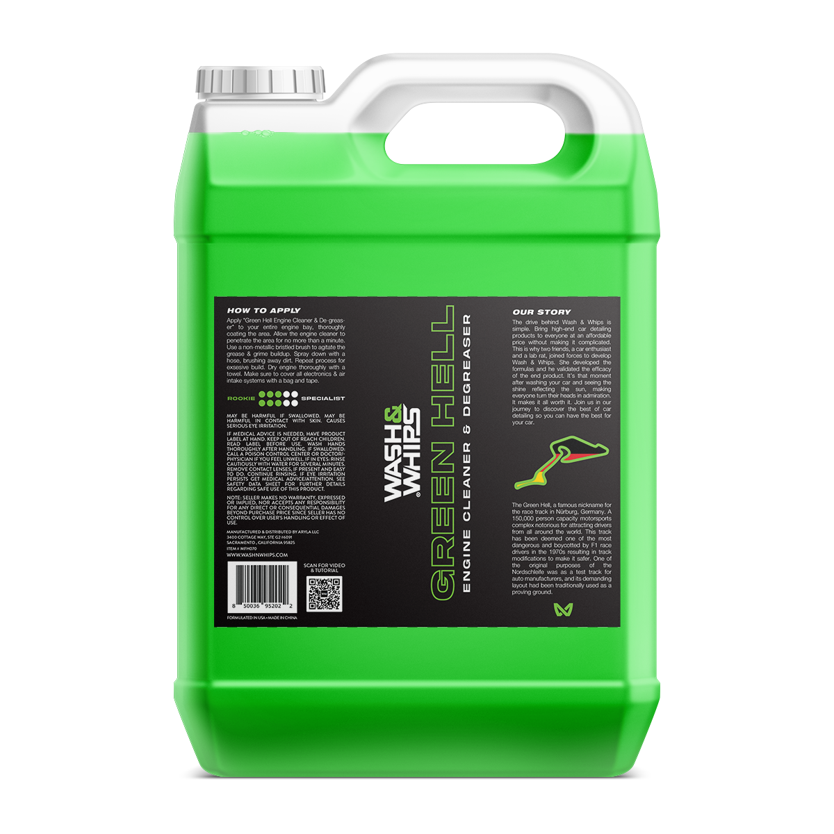 WASH&WHIPS Green Hell Engine Cleaner & Degreaser - 4 Wheel Overland