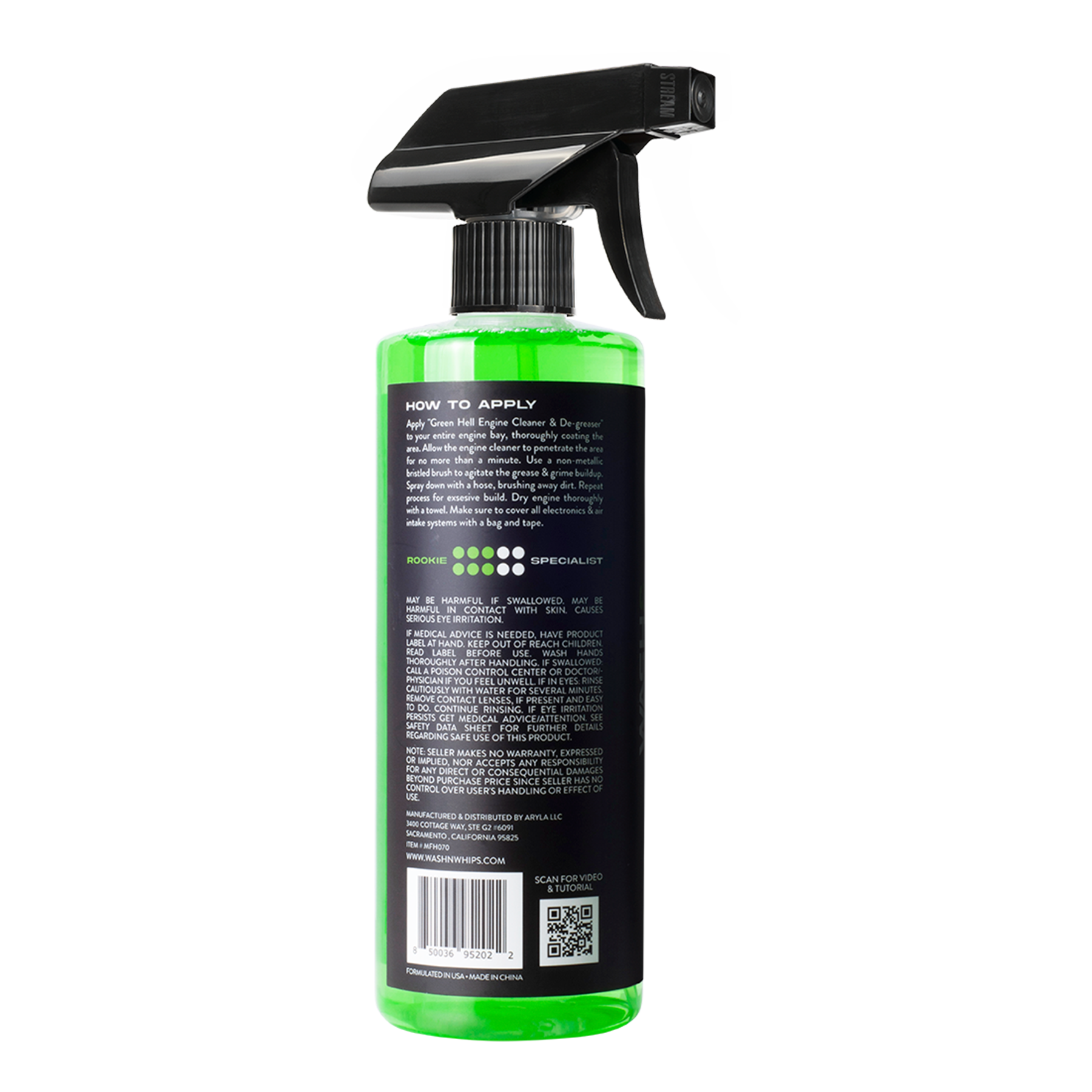 WASH&WHIPS Green Hell Engine Cleaner & Degreaser - 4 Wheel Overland