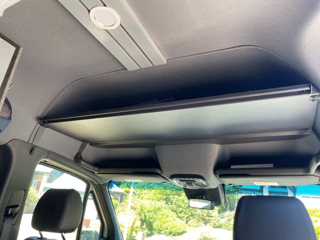 SPRINTER HEADLINER SHELF INCLUDES CURTAIN ROD AND LINER 2019+ - 4 Wheel Overland