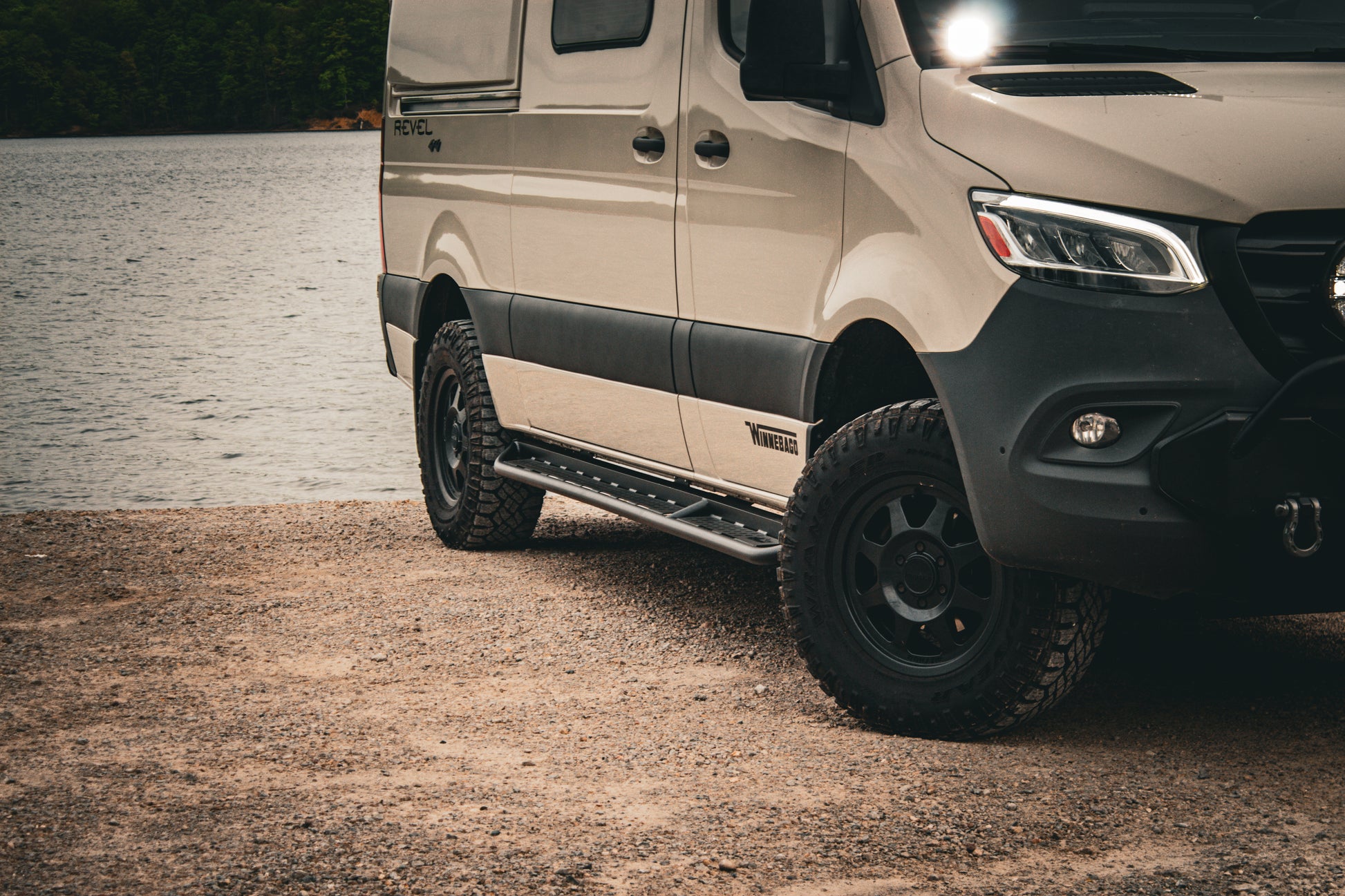 CAtuned Off-Road Mercedes Sprinter Side Steps - 4 Wheel Overland
