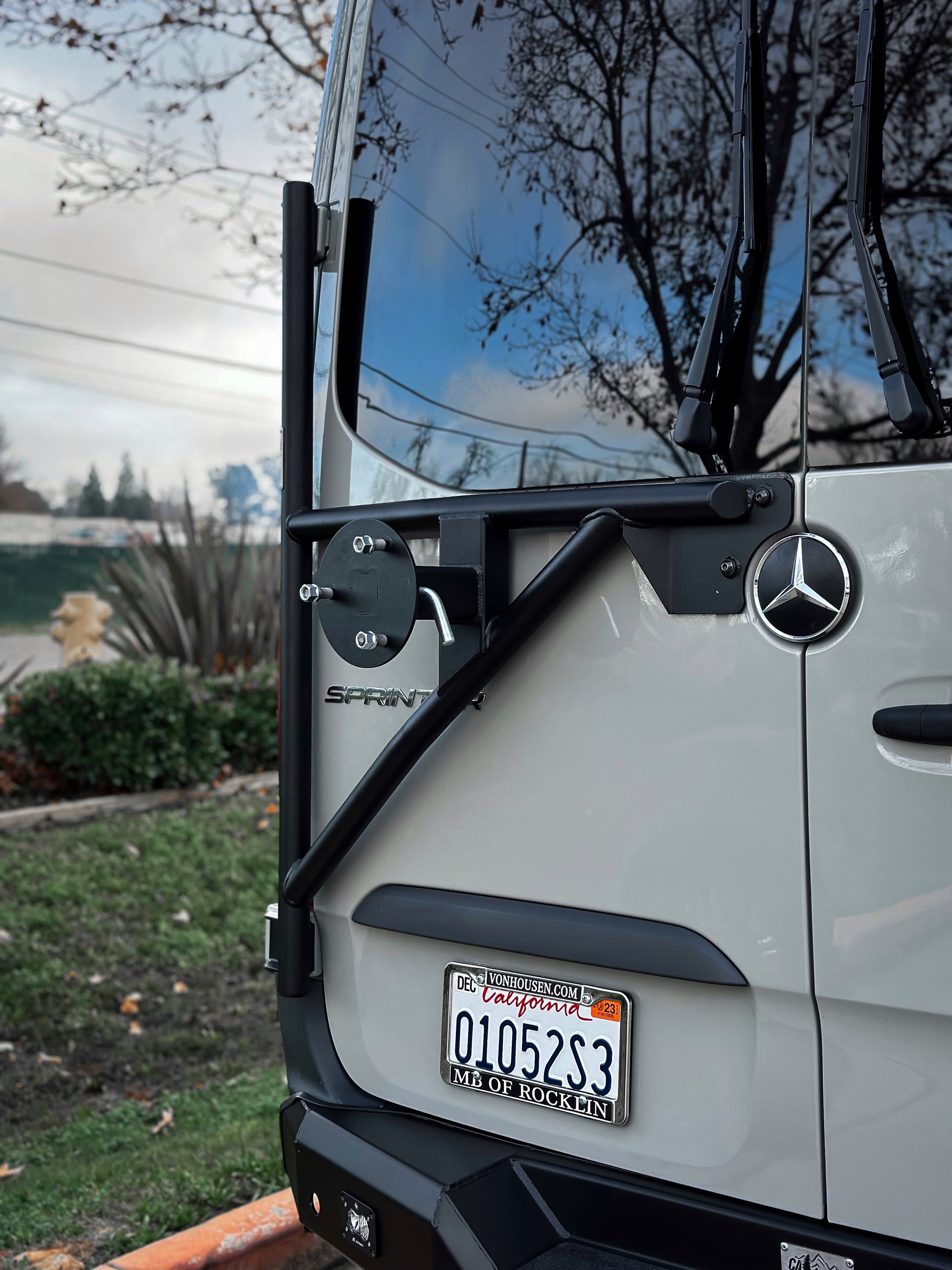 CAtuned Off-Road 2019+ Sprinter Tire Carrier - 4 Wheel Overland