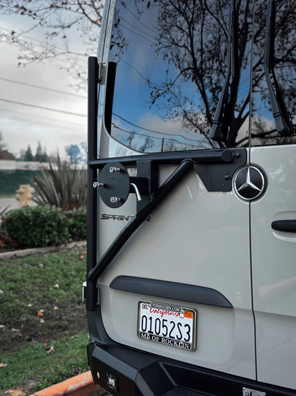 CAtuned Off-Road 2019+ Sprinter Tire Carrier - 4 Wheel Overland
