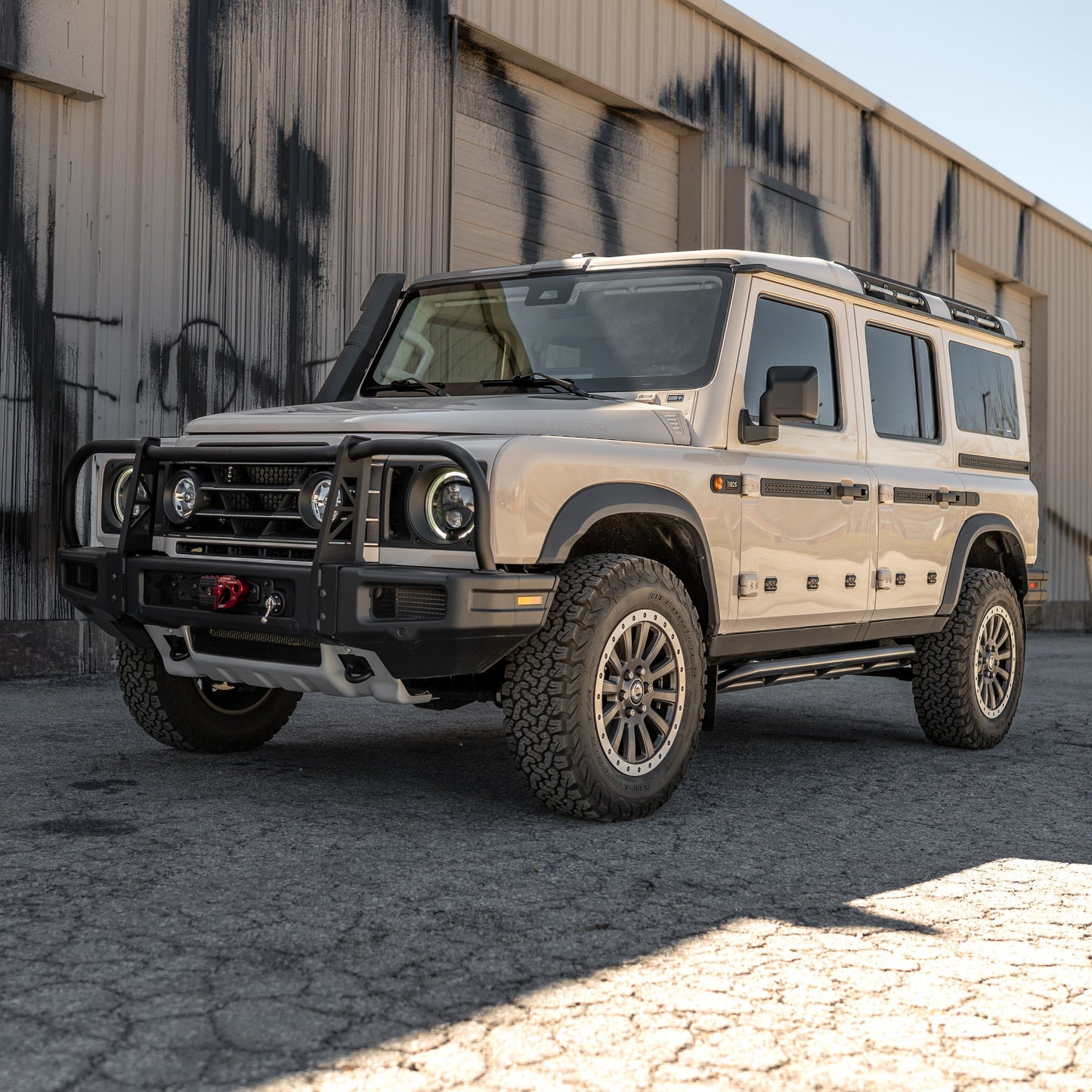 CAtuned Off-Road Ineos Grenadier Bull Bar for OEM Bumper - 4 Wheel Overland