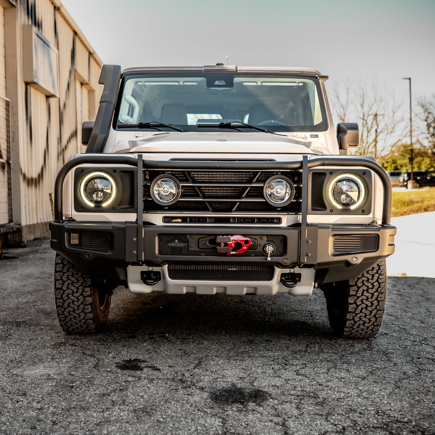 CAtuned Off-Road Ineos Grenadier Bull Bar for OEM Bumper - 4 Wheel Overland