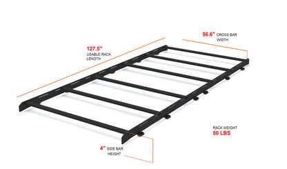 SPRINTER 144" LOW ROOF STEALTH ROOF RACK - 4 Wheel Overland